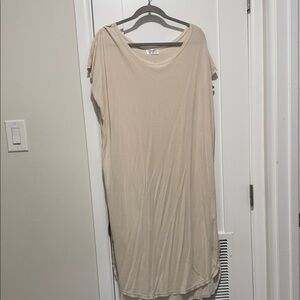 Cream t shirt dress